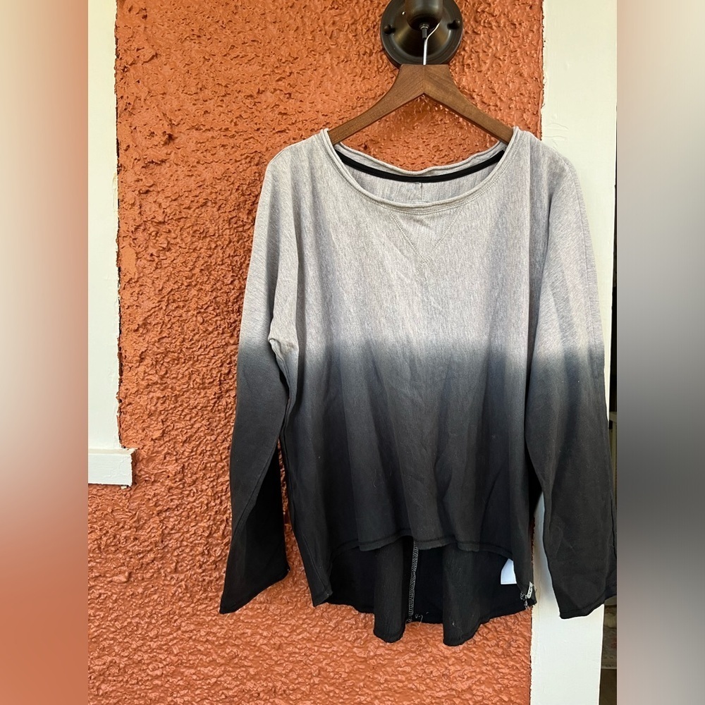Marc New York Andrew Marc Women’s Ombré 100% Cotton Long Sleeve Size Small Black